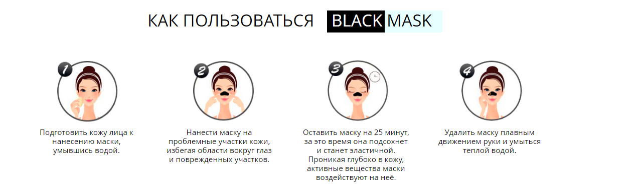 На сколько наносить чёрную маску На сколько наносить чёрную маску